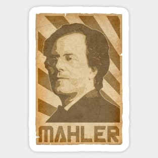 Gustav Mahler Retro Propaganda Sticker